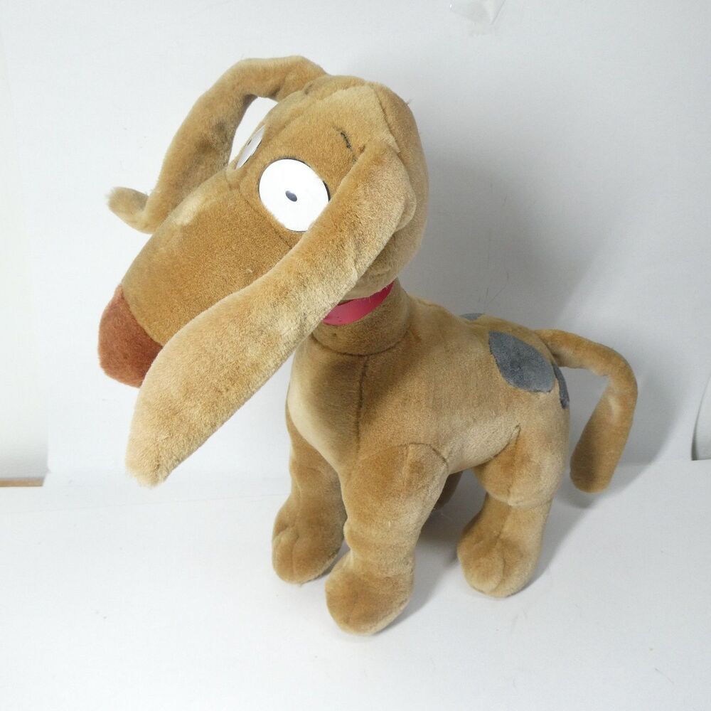 Rugrats Plush Spike Dog Nickelodeon Viacom 14" Stuffed Vintage 1990s Y2K